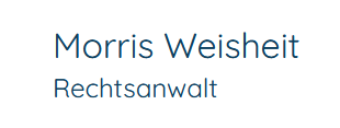 Logo Morris Weisheit Rechtsanwalt und Notar